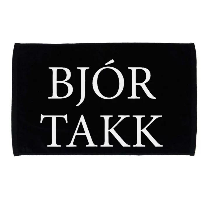 Beer Please In Icelandic Iceland Microfiber Hand Towel