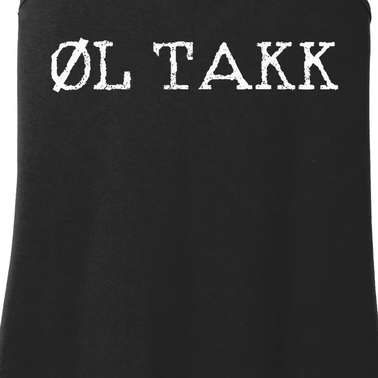 Beer Please In Norwegian Ol Takk Ladies Essential Tank