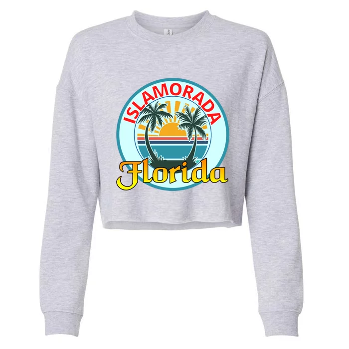 Beach Please Islamorada Florida Beach Spring Break Great Gift Cropped Pullover Crew