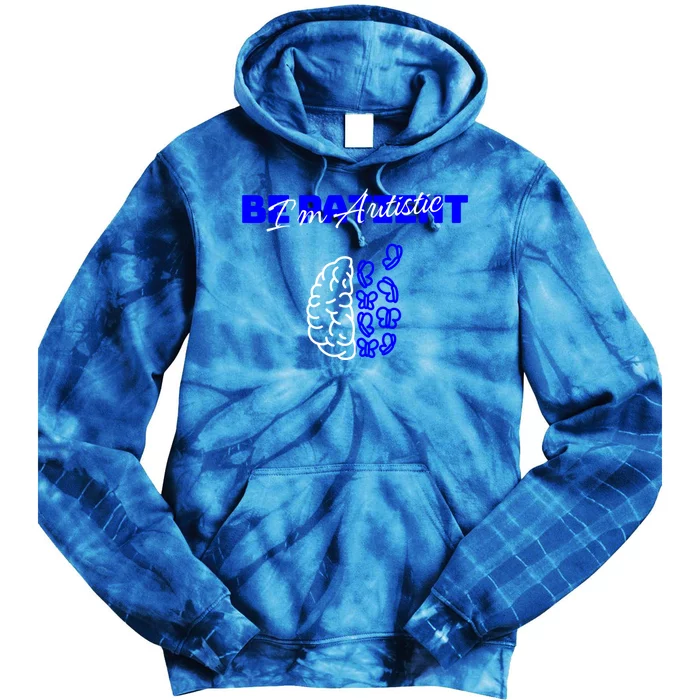 Be Patient IM Autistic Pride Support Autism Love Day Brain Gift Tie Dye Hoodie