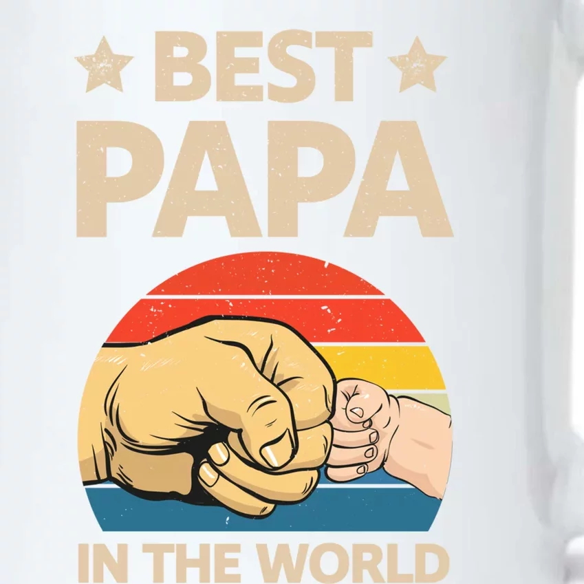 Best Papa In The World Father Gift Black Color Changing Mug