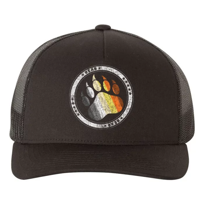 Bear Paw In Colors Of Bear Community Gay P.R.I.D.E Bear Yupoong Adult 5-Panel Trucker Hat