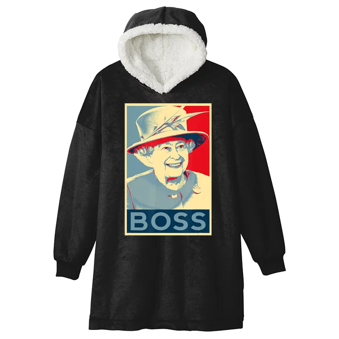 Boss Platinum Jubilee Queen Elizabeth Retro Hooded Wearable Blanket