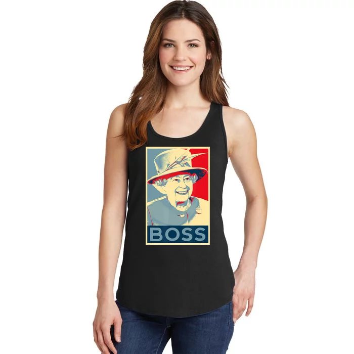 Boss Platinum Jubilee Queen Elizabeth Retro Ladies Essential Tank