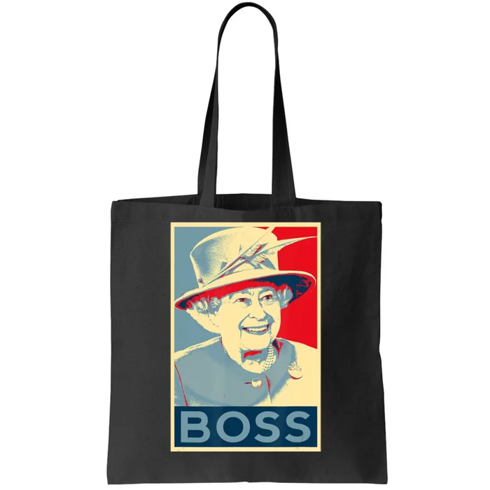 Boss Platinum Jubilee Queen Elizabeth Retro Tote Bag