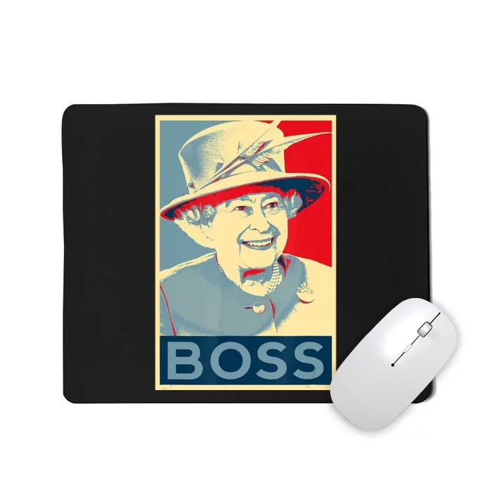 Boss Platinum Jubilee Queen Elizabeth Retro Mousepad