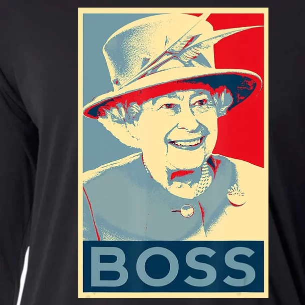 Boss Platinum Jubilee Queen Elizabeth Retro Cooling Performance Long Sleeve Crew