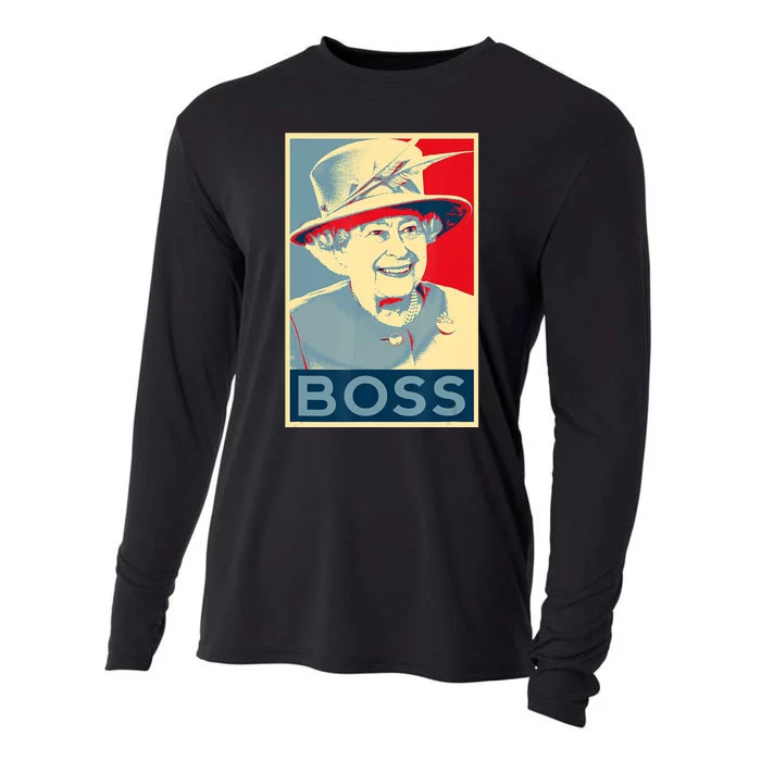 Boss Platinum Jubilee Queen Elizabeth Retro Cooling Performance Long Sleeve Crew