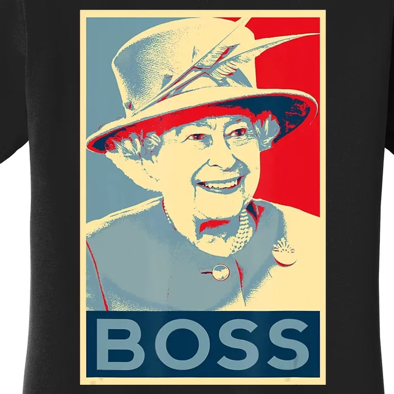 Boss Platinum Jubilee Queen Elizabeth Retro Women's T-Shirt