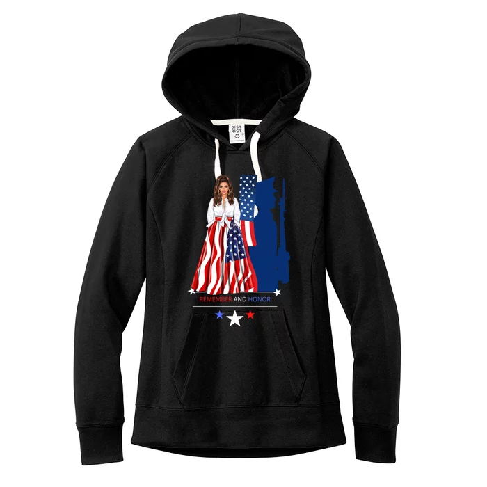 Black Patriotic Juneteenth Queen Remember And Honor Flag Cool Gift Women's Fleece Hoodie