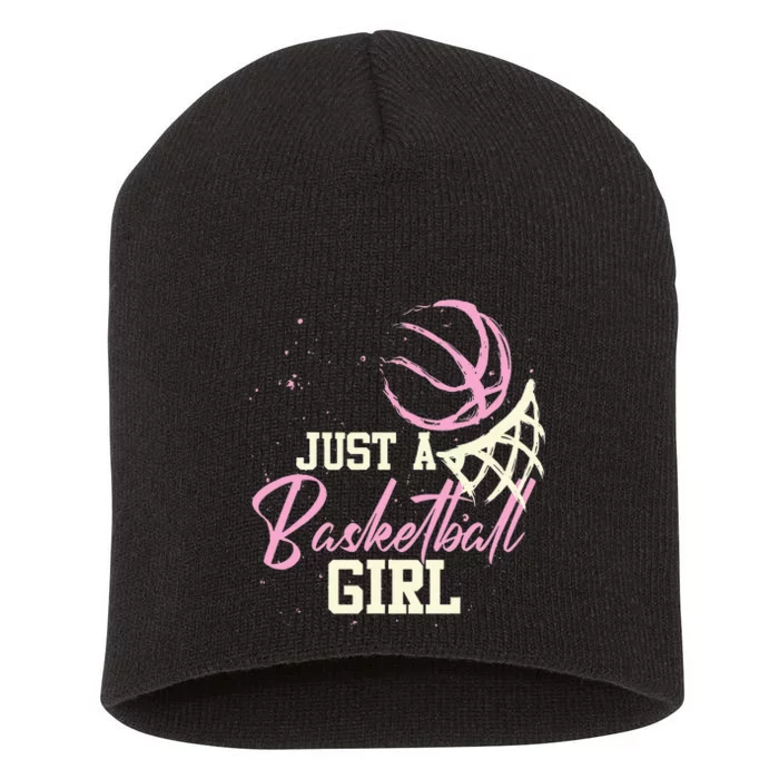 Basketball Player Just A Who Loves Basketball Short Acrylic Beanie