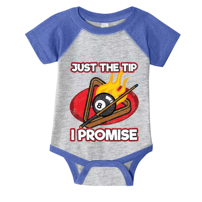 Billiards Player Just The Tip Promise Magic Shot Pool Funny Gift Infant Baby Jersey Bodysuit