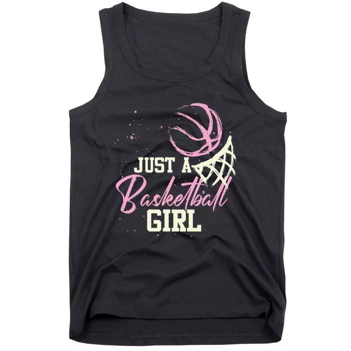 Basketball Player  Just A Basketball  Basketball Tank Top