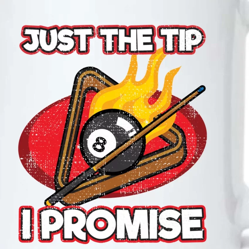 Billiards Player Just The Tip Promise Magic Shot Pool Cute Gift Black Color Changing Mug