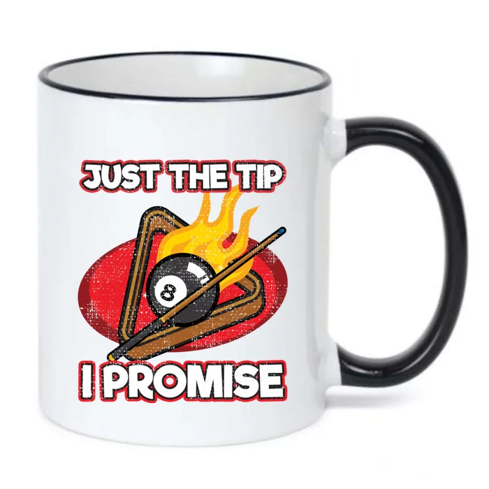 Billiards Player Just The Tip Promise Magic Shot Pool Cute Gift Black Color Changing Mug