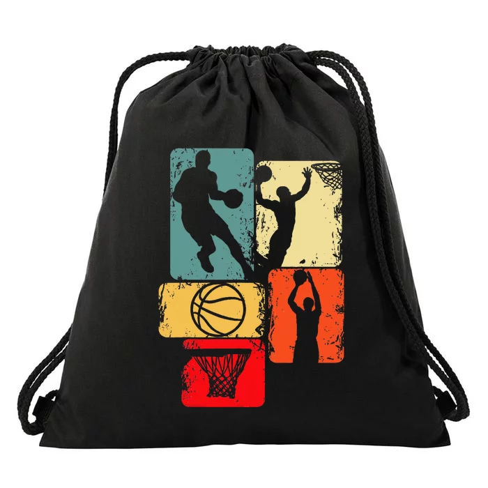 Basketball Player Kids Men Drawstring Bag