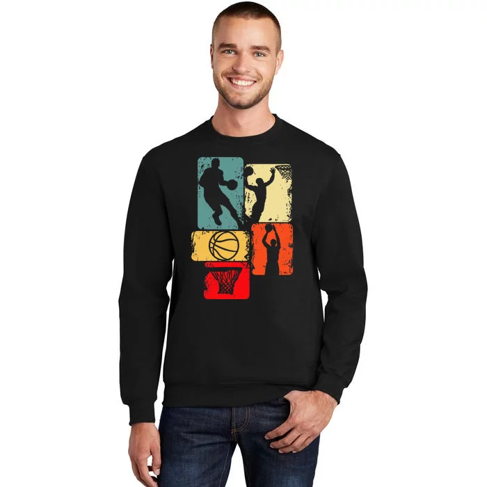 Basketball Player Kids Men Tall Sweatshirt