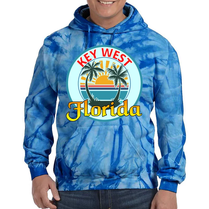 Beach Please Key West Florida Beach Spring Break Cute Gift Tie Dye Hoodie