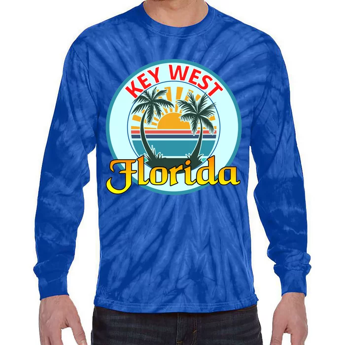 Beach Please Key West Florida Beach Spring Break Cute Gift Tie-Dye Long Sleeve Shirt