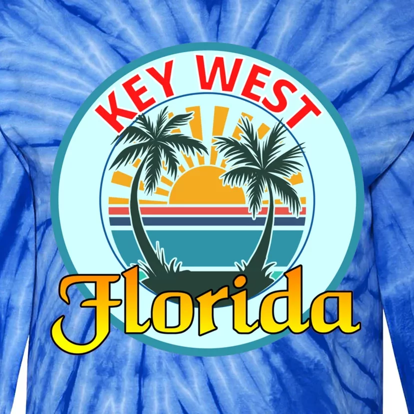 Beach Please Key West Florida Beach Spring Break Cute Gift Tie-Dye Long Sleeve Shirt