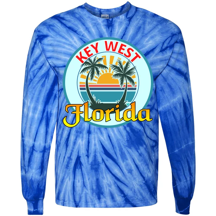 Beach Please Key West Florida Beach Spring Break Cute Gift Tie-Dye Long Sleeve Shirt