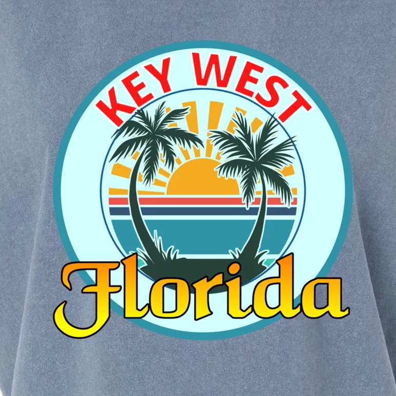 Beach Please Key West Florida Beach Spring Break Cute Gift Garment-Dyed Women's Muscle Tee