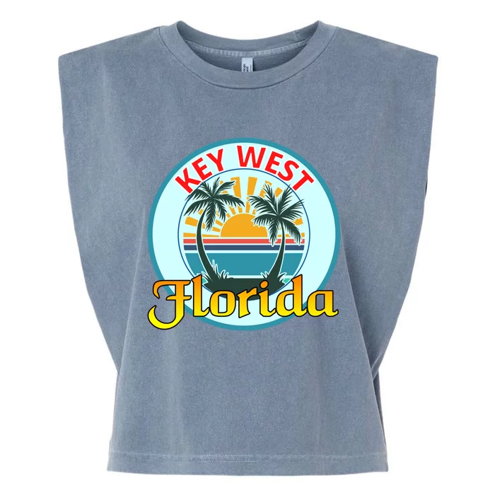 Beach Please Key West Florida Beach Spring Break Cute Gift Garment-Dyed Women's Muscle Tee