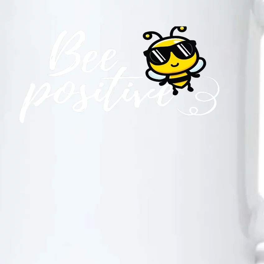 Bee Positive Kind Honey Bees Bumblebee Optimism Black Color Changing Mug