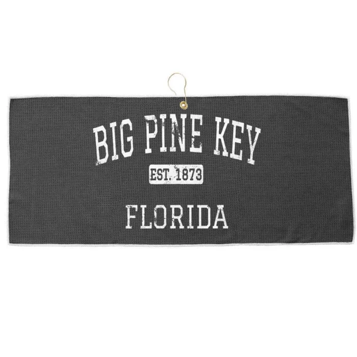 Big Pine Key Florida Fl Vintage Large Microfiber Waffle Golf Towel