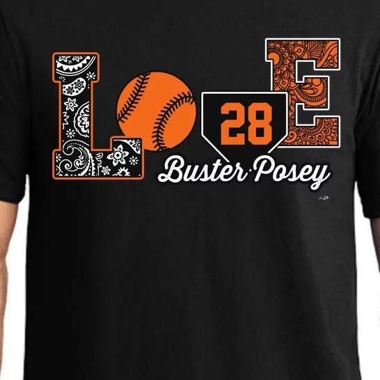 Buster Posey Love My Player Meaningful Gift Meaningful Gift Apparel Pajama Set