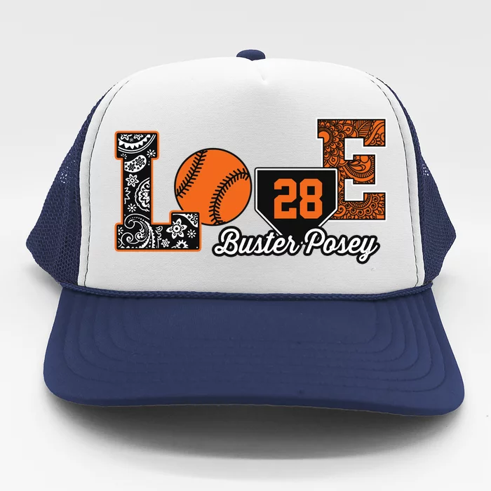 Buster Posey Love My Player Meaningful Gift Meaningful Gift Apparel Trucker Hat