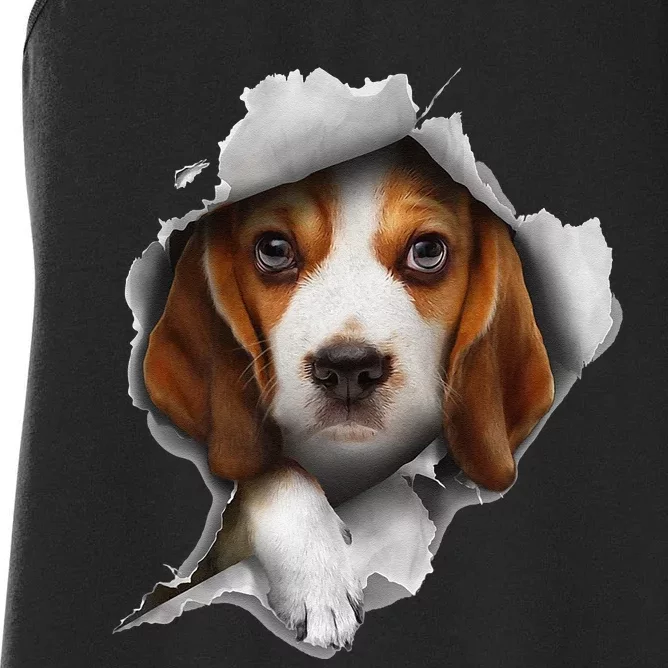 Beagle Puppy Lover Beagle Tee Beagle dog Women's Racerback Tank