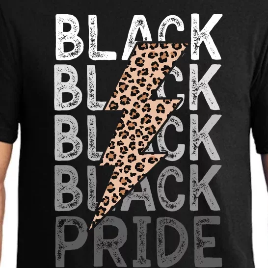 Black Pride Leopard Print Juneteenth Pajama Set