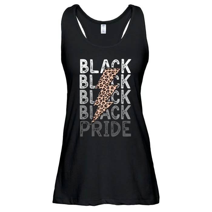 Black Pride Leopard Print Juneteenth Ladies Essential Flowy Tank