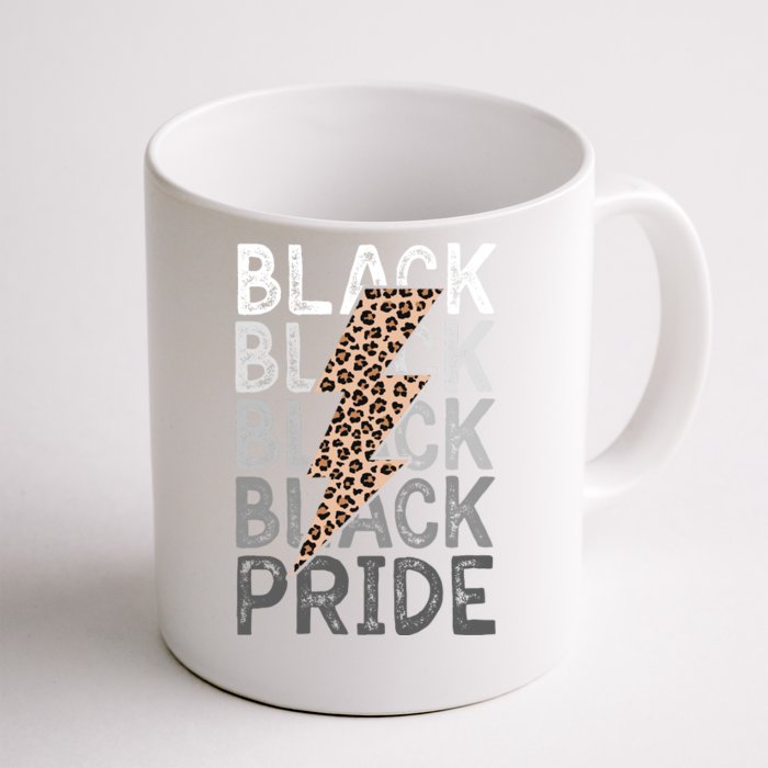 Black Pride Leopard Print Juneteenth Front & Back Coffee Mug