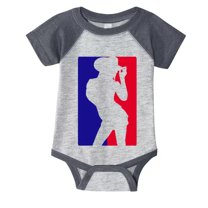 Basketball Parody Logo Funny Cowgirl Infant Baby Jersey Bodysuit