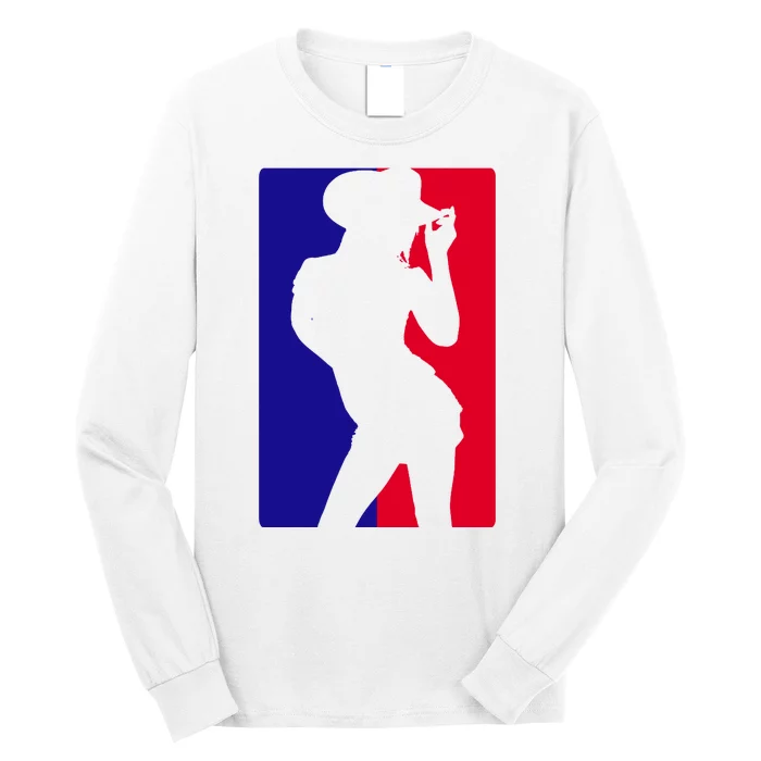 Basketball Parody Logo Funny Cowgirl Long Sleeve Shirt