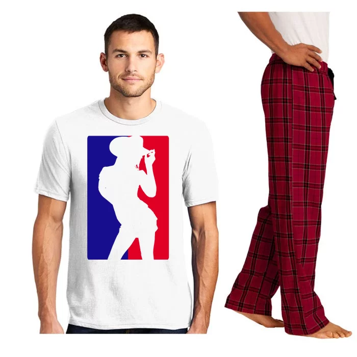 Basketball Parody Logo Funny Cowgirl Pajama Set