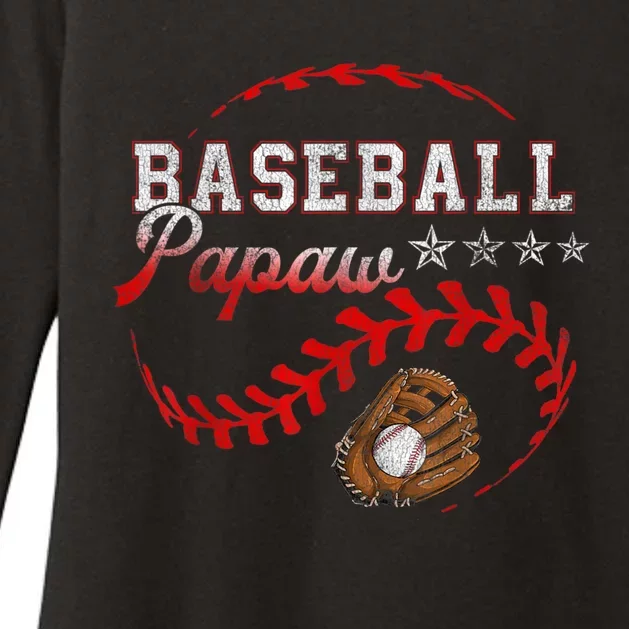 Baseball Papaw Love Playing Baseball Funny Womens CVC Long Sleeve Shirt