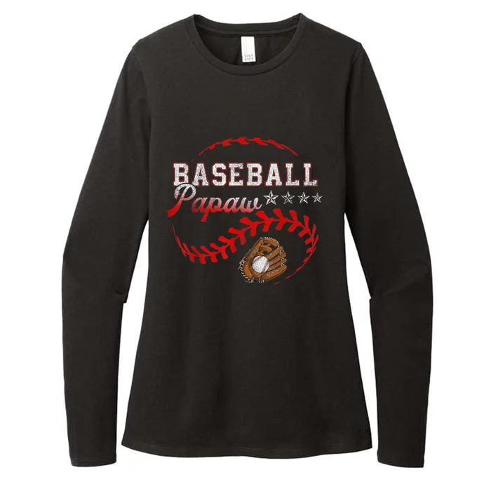 Baseball Papaw Love Playing Baseball Funny Womens CVC Long Sleeve Shirt