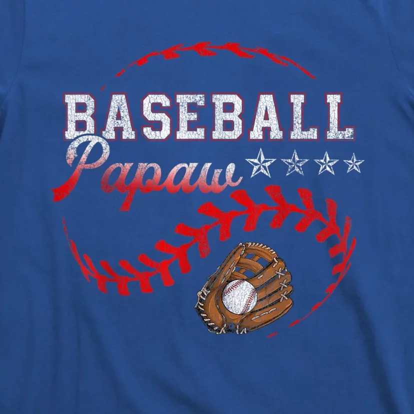 Baseball Papaw Love Playing Baseball Funny T-Shirt