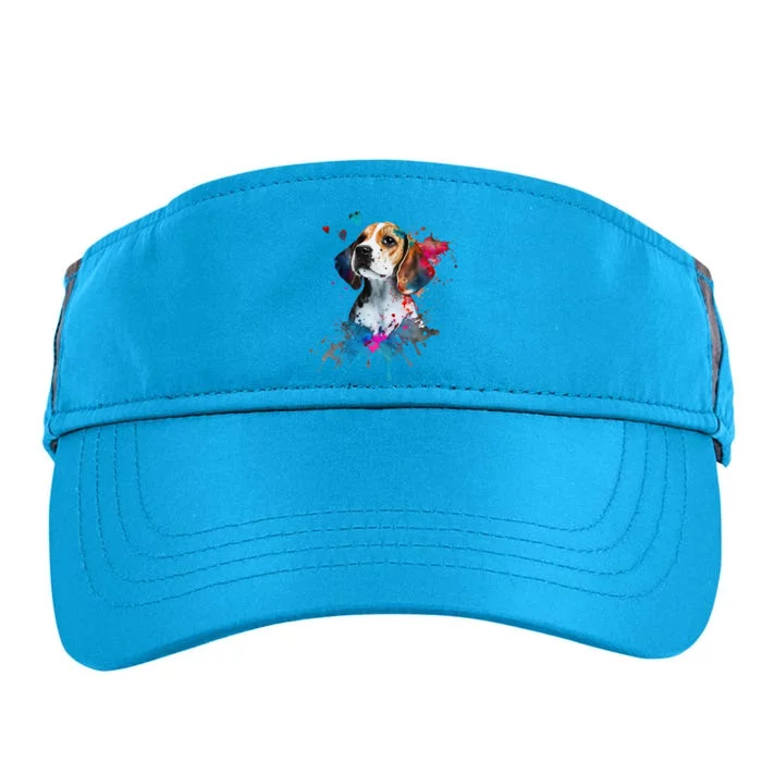 Beagle Puppy Lover Dog Mom Cute Valentines Day Love Themed Adult Drive Performance Visor