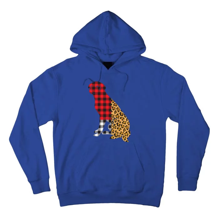 Buffalo Plaid Labrador Retriever Dog Lover Valentine's Day Gift Tall Hoodie