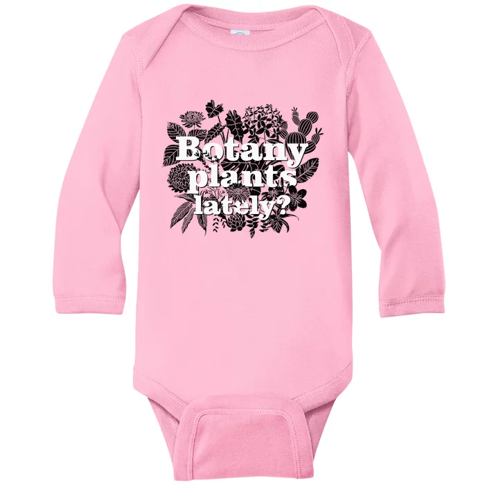 Botany Plants Lately Plant Collector Spring Gardener Baby Long Sleeve Bodysuit