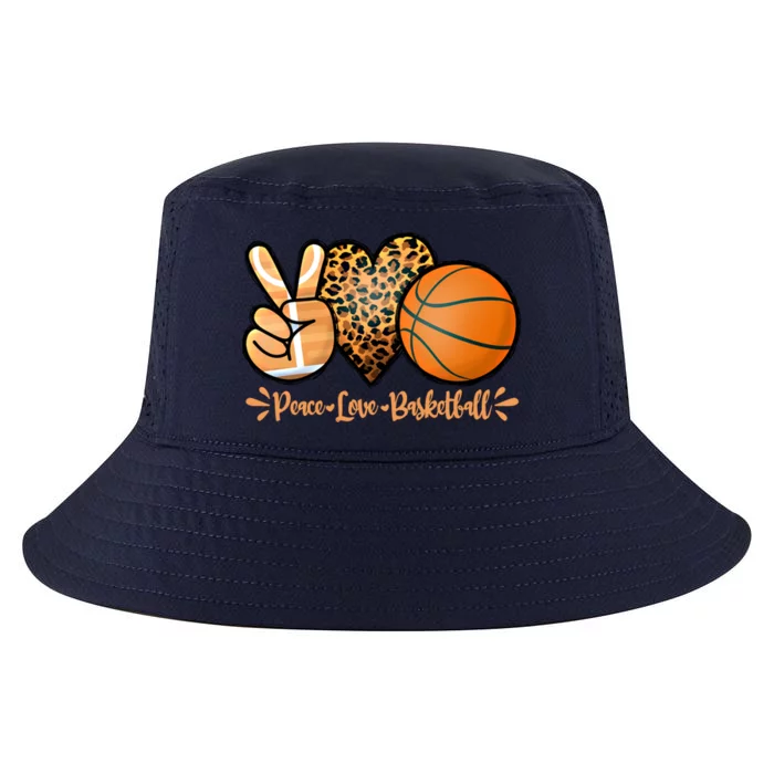 Basketball Peace Love Basketball Mom Game Day Outfit Gift Cool Comfort Performance Bucket Hat