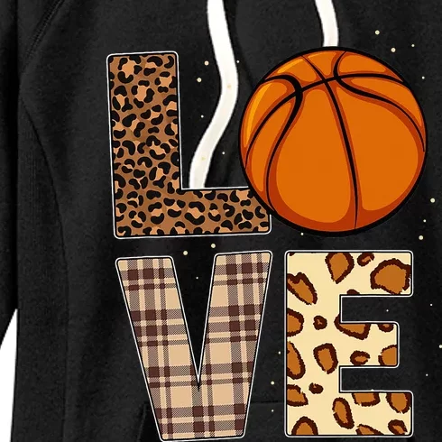 Basketball Player Leopard Cheetah Basketball Love Basketball Women's Fleece Hoodie