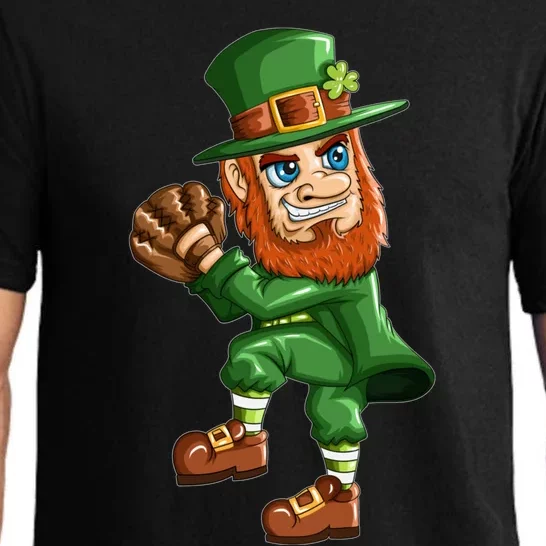 Baseball Player Leprechaun St Patricks Day Baseball Glove Gift Pajama Set