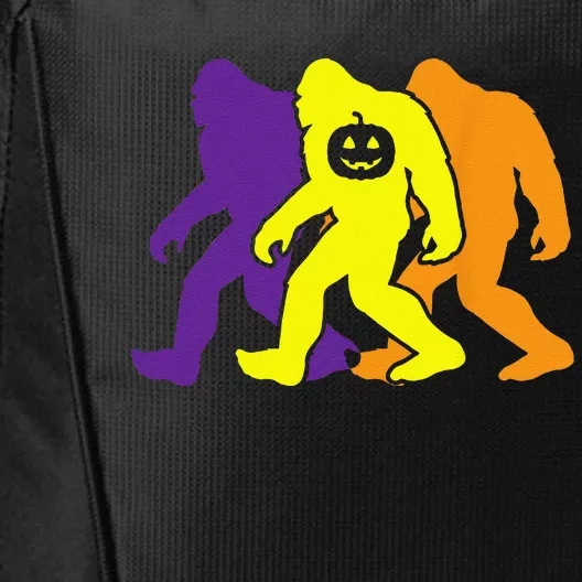 Bigfoot Pumpkin Lazy Halloween Costume Funny Sasquatch City Backpack