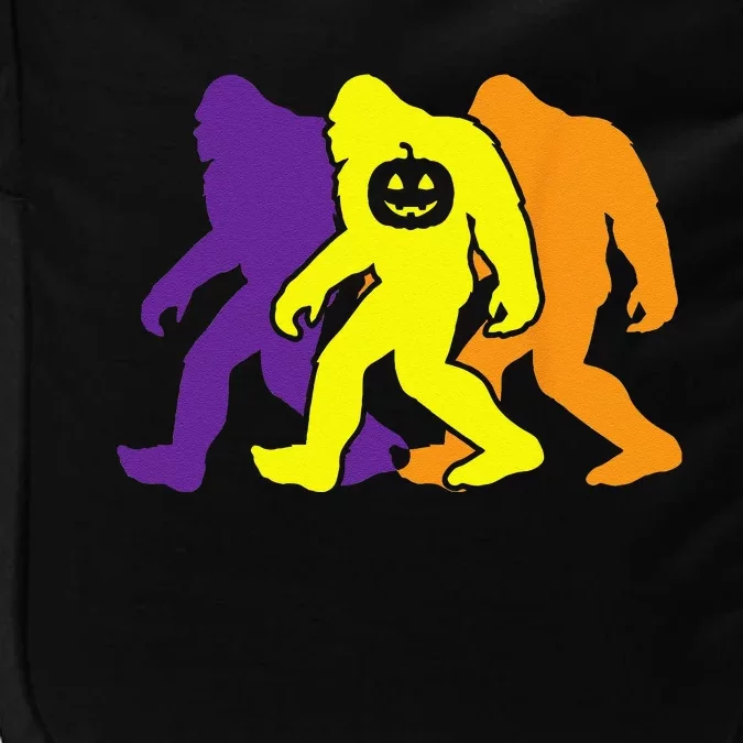 Bigfoot Pumpkin Lazy Halloween Costume Funny Sasquatch Impact Tech Backpack