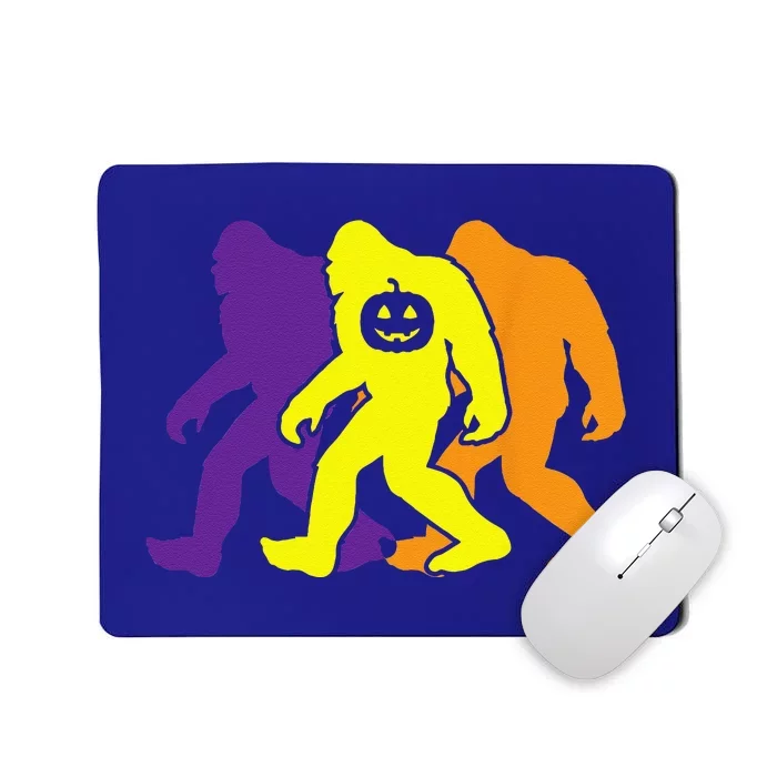 Bigfoot Pumpkin Lazy Halloween Costume Funny Sasquatch Mousepad